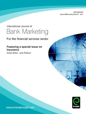 cover image of International Journal of Bank Marketing, Volume 29, Issues 6 & 7